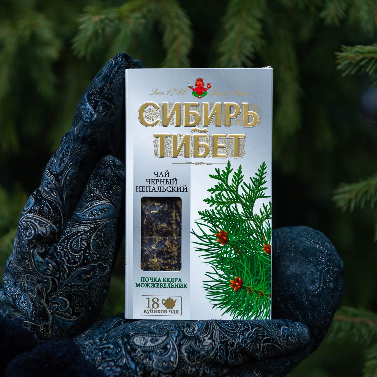 Сибирь-Тибет с можжевельником и почкой кедра (плитка 96гр.)